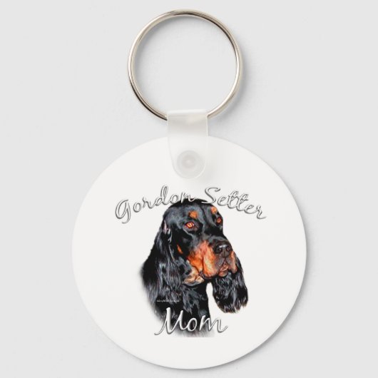 Porte-clés Gordon Setter Maman 2 (Recto)