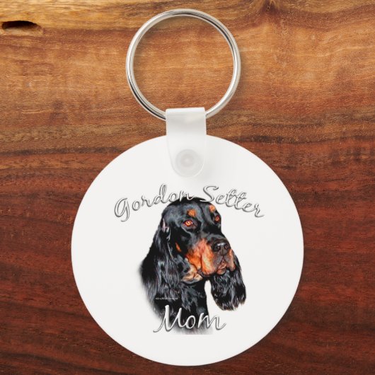 Porte-clés Gordon Setter Maman 2 (Recto)