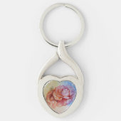 PORTE-CLÉS GORGE ROSE VALENTINE PORTE - CLÉ (Devant)