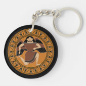 Porte-clés Gorgon : Coupe en terre cuite kylix Siana (Dos)