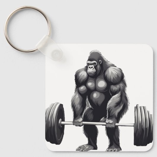 Porte-clés Gorila Deadlift (Recto)