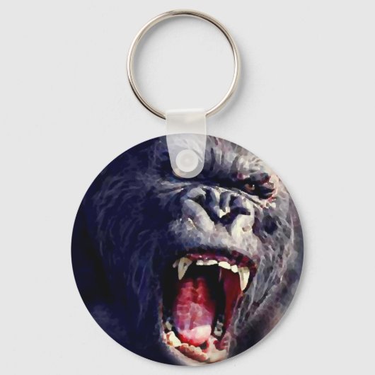 Porte-clés Gorilla hurle (Recto)