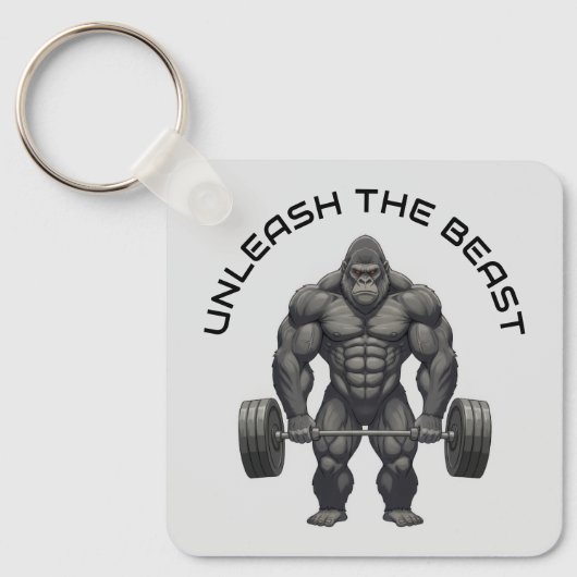 Porte-clés Gorille d'haltère (Recto)