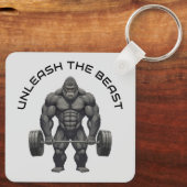 Porte-clés Gorille d'haltère (Verso)