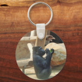 Porte-clés Gorille mangeant son déjeuner, Animal, Faune, Ape (Recto)