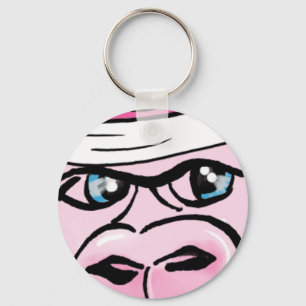 Porte-clés Gorille rose avec Sweat