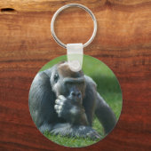 Porte-clés Gorille suceuse de pouce (Recto)