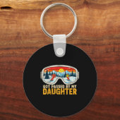 Porte-clés Got Ped By My Daughter Funny Family Skiing  (Recto)