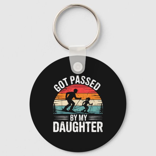 Porte-clés Got Ped By My Daughter Ski Dad Retro Snow Srts Des (Recto)