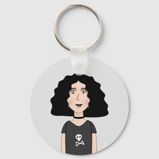 Porte-clés Goth girl (Recto)