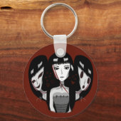 Porte-clés Goth Girl & Her Multiple Personalities  (Recto)