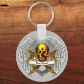 Porte-clés Goth skull Warrior Keychain (Recto)