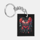 Porte-clés Gothic Heart Valentine Keychain (Devant gauche)