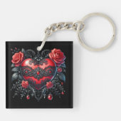 Porte-clés Gothic Heart Valentine Keychain (Dos)