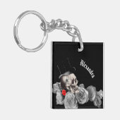 Porte-clés Gothic Skull and Roses  (Devant gauche)