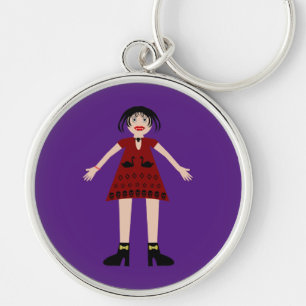 Porte-clés Gothique Halloween Vampire Lady