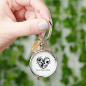 Porte-clés Gothique Romantique Pour Couples (main)