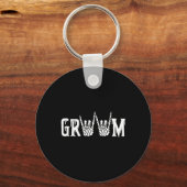 Porte-clés Gothique Squelette Mariage de chambre juste marié  (Recto)