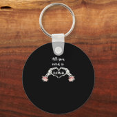 Porte-clés Gothique Valentines Classique - Squelette Mains Co (Recto)