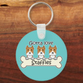 Porte-clés Gotta Love Staffies (Recto)