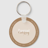 Porte-clés Gourmet Catering Keychain (Verso)