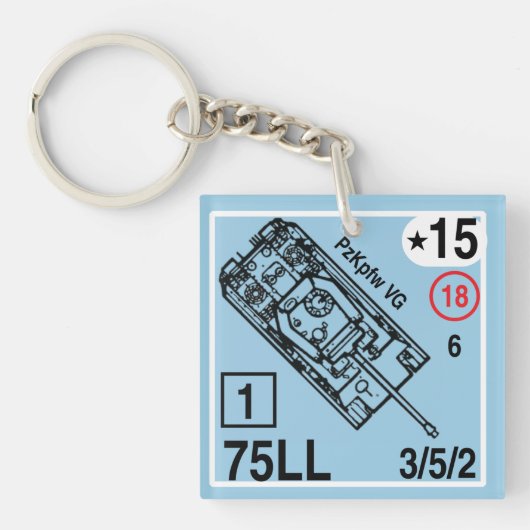 Porte-clés Gousset de porte - clé de panthère d'ASL Panzer VG (Devant)