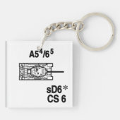 Porte-clés Gousset du porte - clé T-34/85 (Dos)