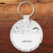 Porte-clés gouttes de pluie sur verre (Recto)