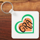 Porte-clés Grá - Irish Love design - Irlandais (Recto)