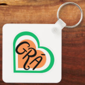 Porte-clés Grá - Irish Love design - Irlandais (Verso)