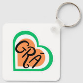 Porte-clés Grá - Irish Love design - Irlandais (Dos)