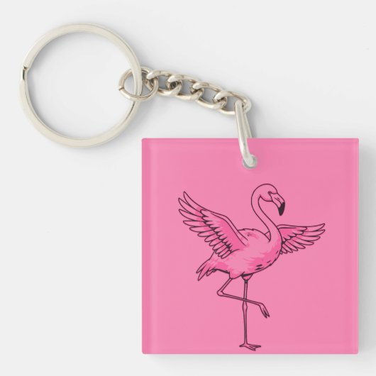 Porte-clés Grace en rose (Devant)