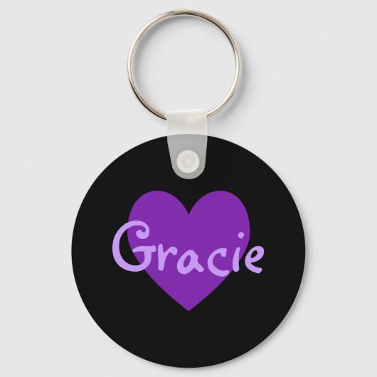 Porte-clés Gracie en violet (Recto)