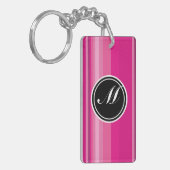 Porte-clés Gradient rose de vecteur barré (Devant gauche)