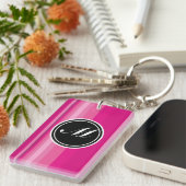 Porte-clés Gradient rose de vecteur barré (Devant droit)