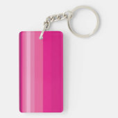 Porte-clés Gradient rose de vecteur barré (Dos)