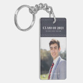 Porte-clés Graduate Class of 20XX Stitch Photo Graduation (Devant gauche)