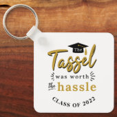 Porte-clés Graduation 2024 Tassel vaudrait la peine de la Gra (Recto)