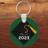 Porte-clés Graduation 2025 Green Keepsaké (Verso)