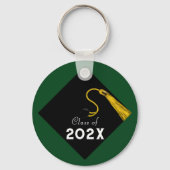 Porte-clés Graduation 2025 Green Keepsaké (Verso)