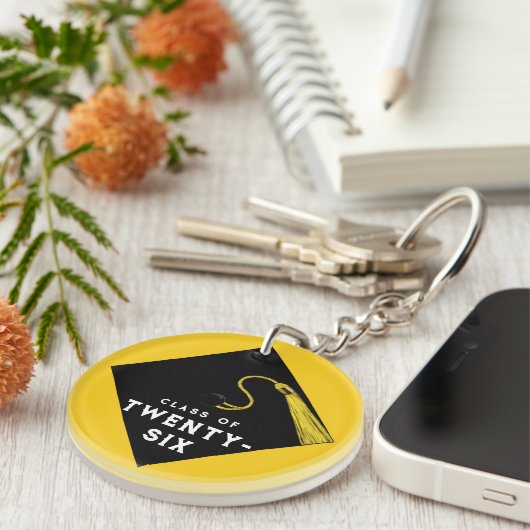 Porte-clés Graduation 2025 Keepsaké cadeau (Devant Droit)