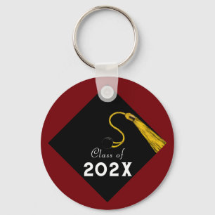 Porte-clés Graduation 2025 Maroon Keepsaké