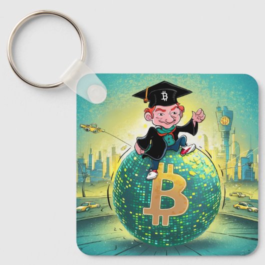 Porte-clés Graduation Bitcoin (Recto)