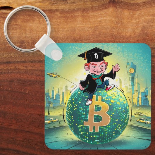 Porte-clés Graduation Bitcoin (Recto)