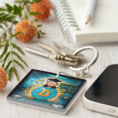 Porte-clés Graduation de crypto-monnaie (Devant Droit)