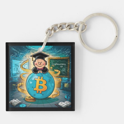 Porte-clés Graduation de crypto-monnaie (Dos)