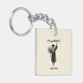 Porte-clés Graduation de l'aquarelle personnalisée (7) (Devant gauche)