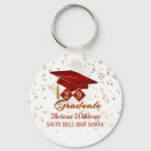 Porte-clés Graduation Party Red Gold Classic (Verso)