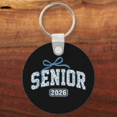 Porte-clés Graduation supérieure 2026 Floral Pattern (Recto)