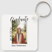 Porte-clés Gradué photo moderne classique ajouter nom de l'an (Dos)